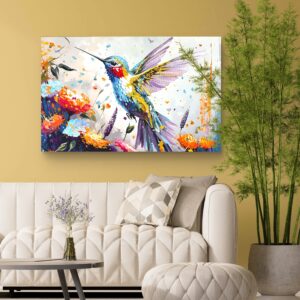 Danza floral de Colibrí