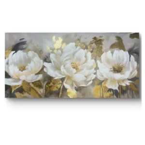 3 peonias blancas
