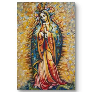 Virgen de guadaloupe floral
