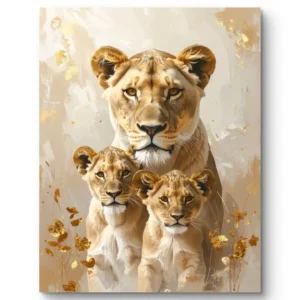 Familia de leones Dinastia dorada