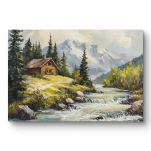 Paisaje serenidad alpina