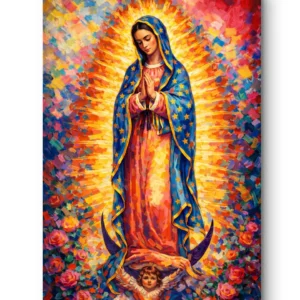 Virgen de guadalupe color vivo